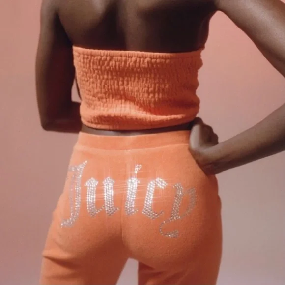 Women's Orange Flared Lounge Pants - Picture 6 of 10